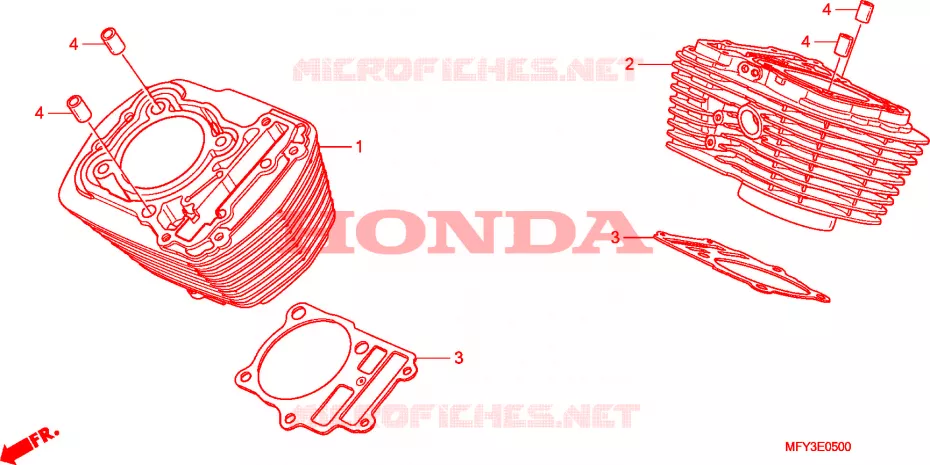 CILINDRO Honda MOTO 1300 VT 2010  VT1300CRAA