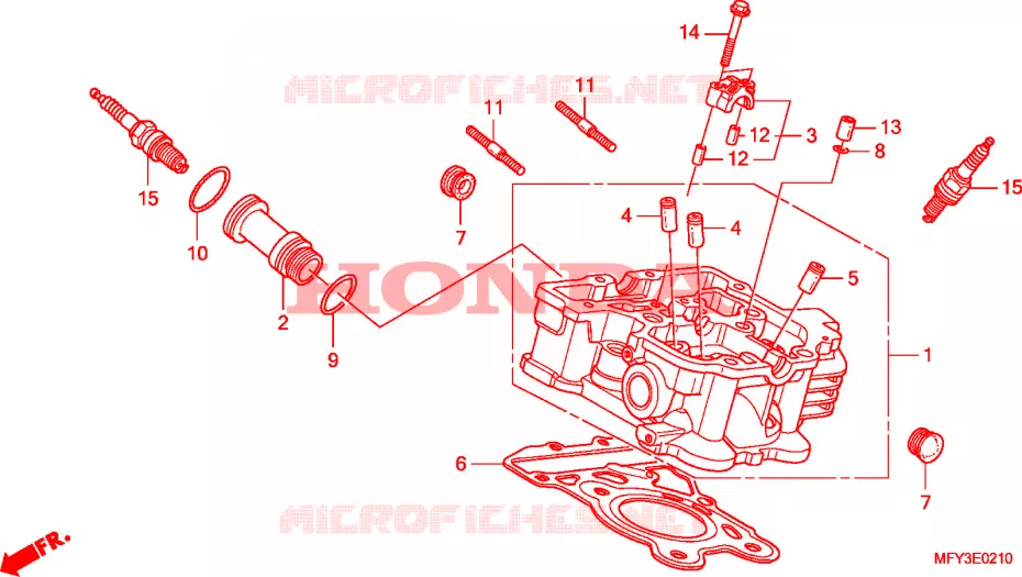 CULATA TRASERA Honda MOTO 1300 VT 2010  VT1300CRAA