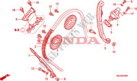 CADENA DE LEVA/TENSIONADOR para Honda CBF 1000 F ABS 98HP 2010