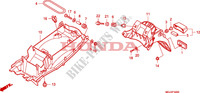 GUARDABARROS TRASERO para Honda CBF 1000 F ABS TS 2011