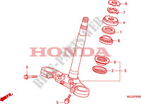 VASTAGO DE DIRECCION para Honda CBF 1000 F ABS 2010