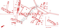TUBERIA DE MANIJA/PUENTE SUPERIOR/ VASTAGO DE DIRECCION( CR500RR) para Honda CR 500 R 1994