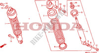 ALMOHADILLA TRASERA para Honda CMX 450 1988