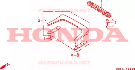 LUZ PARADA MONTAJE ALTO Honda MOTO 1500 GOLD-WING 1992  GL1500SEN