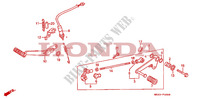 PEDAL DE FRENO/PEDAL DE CAMBIO para Honda CBR 500 F 1991