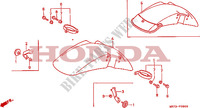 GUARDABARROS DELANTERO para Honda RC30 750 1987