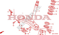 VASTAGO DE DIRECCION para Honda RC30 750 1989