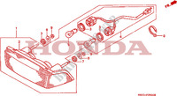 LUZ TRASERA para Honda NTV 600 1991