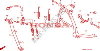 ESTANTE para Honda CB SEVEN FIFTY 750 34HP 2001