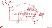 GUARDABARROS DELANTERO para Honda CB SEVEN FIFTY 750 34HP 2001