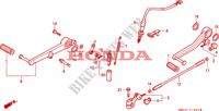 PEDAL para Honda RC45 RVF 750 1995