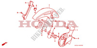 GUARDABARROS DELANTERO/ CUBIERTA DE DISCO DEL. para Honda DOMINATOR 650 1992