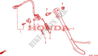 SOPORTE LATERAL para Honda VALKYRIE 1500 F6C DELUXE 2001