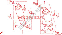 ALMOHADILLA TRASERA para Honda 1500 F6C 2000