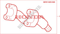 ELEVADORES MANILLAR CROMADOS para Honda VALKYRIE 1500 F6C 2000