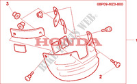 EXTENSION GUARDABARROS TRAS. para Honda VALKYRIE 1500 F6C 2000