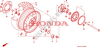 RUEDA TRASERA para Honda BIG ONE 1000 1994