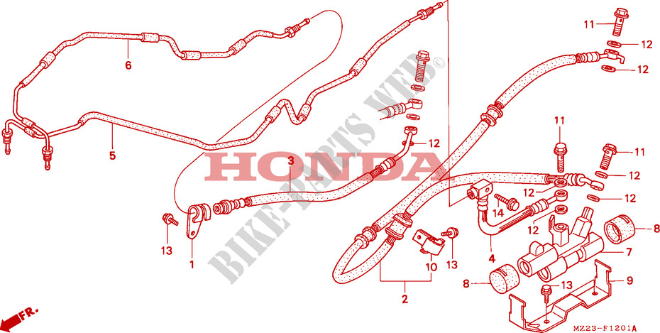 CONTROL DOSIFICADOR VALVULA para Honda CBR 1000 DUAL CBS 1993