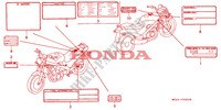 ETIQUETA DE PRECAUCION para Honda NTV 650 1997