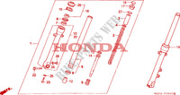 HORQUILLA DELANTERA para Honda NTV 650 REVERE 34CV 1997