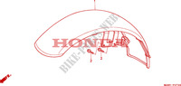 GUARDABARROS DELANTERO para Honda VLX SHADOW 600 2 TONE 1999