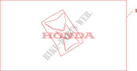 PROTECTOR DEPOSITO LOGO ALA HONDA para Honda CB 250 RED LIGHT 2004