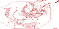 LUZ DE COMBINACION TRAS. para Honda SH 125 R, REAR DRUM BRAKE 2008