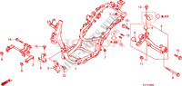 CUERPO DE BASTIDOR para Honda SH 125 R, FREIN ARRIERE TAMBOUR, TOP BOX 2010