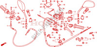 PALANCA DE MANIJA/INTERRUPTOR/CABLE(SH125D/150D) para Honda SH 125 D FREIN ARRIERE TAMBOUR, SPECIAL 2009