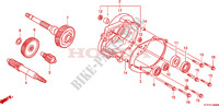 TRANSMISION para Honda SH 125 R, REAR DRUM BRAKE, TOP BOX 2010
