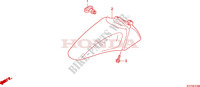 GUARDABARROS DELANTERO para Honda SH 125 TOP CASE 2011