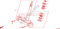VASTAGO DE DIRECCION para Honda SH 125 TOP CASE 2011