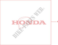 ALMOHADILLA DE CAJA SUPERIOR para Honda SH 300 SPORTY ABS SPECIAL ED 2008