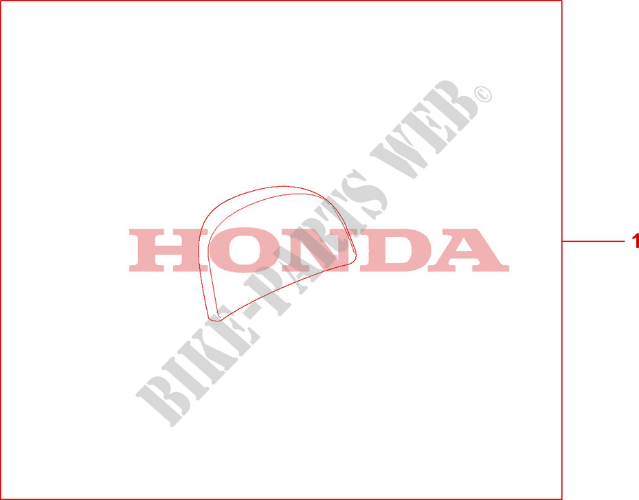 ALMOHADILLA DE CAJA SUPERIOR para Honda SH 300 2008