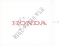 ALMOHADILLA DE CAJA SUPERIOR para Honda SH 300 TOP BOX 2010