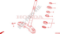 VASTAGO DE DIRECCION para Honda SH 300 ABS TOP BOX 2010