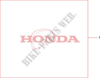 ALMOHADILLA DE CAJA SUPERIOR para Honda PES 125 INJECTION SPORTY 2010