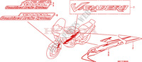 MARCA/FLEJE para Honda XL 1000 VARADERO ABS YELLOW 2008 2009