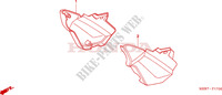 CUBIERTA LATERAL (CBF600S6/SA6/N6/NA6) para Honda CBF 600 CARENEE ABS 2006