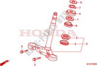 VASTAGO DE DIRECCION para Honda CBF 1000 T ABS 2010