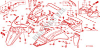 GUARDABARROS TRASERO para Honda TRANSALP 700 ABS WHITE 2009