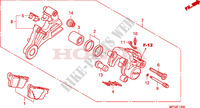 CALIBRE DE FRENO TRASERO(CB600F/F3) para Honda CB 600 F HORNET STRIPE 2010