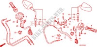 PALANCA DE MANIJA/INTERRUPTOR/CABLE para Honda CB 600 F HORNET RAYURES 34HP 2010