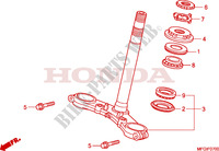 VASTAGO DE DIRECCION para Honda CB 600 F HORNET RAYURES 2010