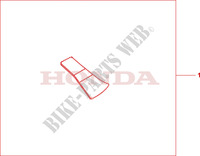 PROTECTORES para Honda CB 1000 R ABS BLACK, WHITE 2011