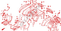 GUARDABARROS TRASERO para Honda FOURTRAX 350 RANCHER 4X4 Electric Shift 2005