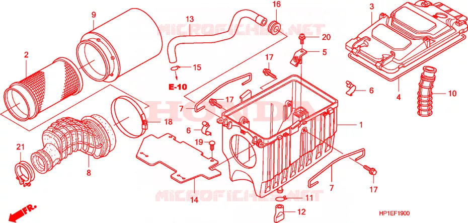 LIMPIADOR DE AIRE Honda ATV 450 FOURTRAX 2009  TRX450R9