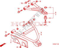 BRAZO DELANTERO(4WD) para Honda FOURTRAX 420 RANCHER 4X4 Manual Shift 2010