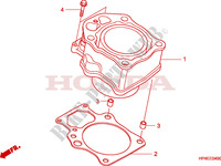 CILINDRO para Honda FOURTRAX 420 RANCHER 4X4 Manual Shift 2010