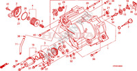 CUBIERTA DE CARTER DEL. para Honda FOURTRAX 420 RANCHER 4X4 PS RED 2010